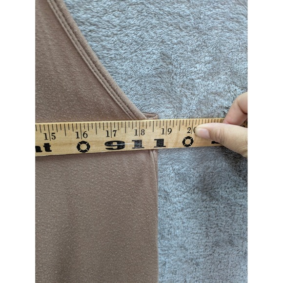 Boho Harem Drop Crotch Jumpsuit Women Large Taupe Brown Slouchy Relaxed Fit READ - Picture 3 of 6